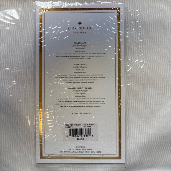 kate spade New York KitchenSet of 11 Placemats- Pink, Green, Yellow colorful - Picture 10 of 10